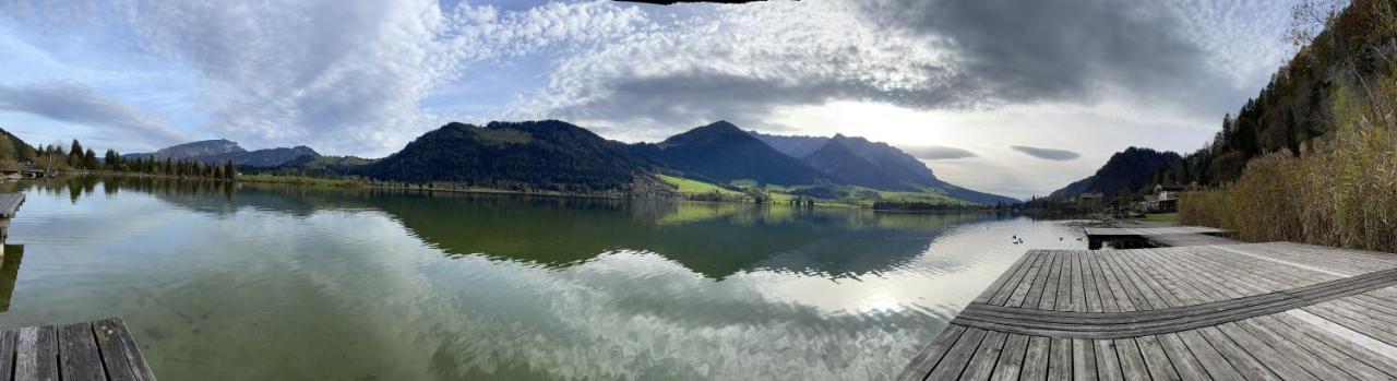 Ferienhaus Kaiserblick - Fewo2 Walchsee Exterior foto