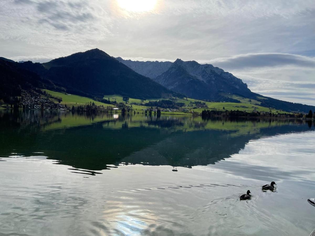 Ferienhaus Kaiserblick - Fewo2 Walchsee Exterior foto